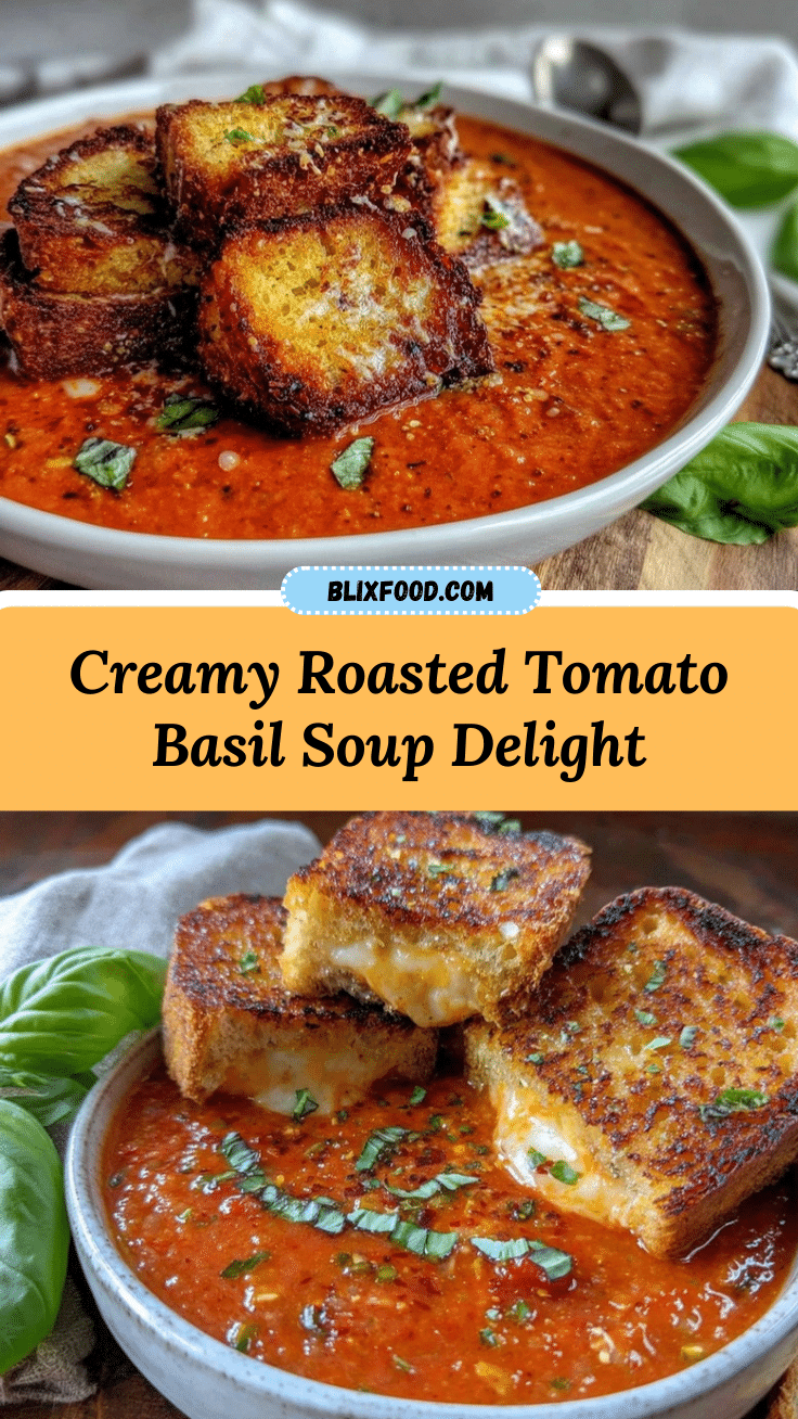 Creamy Roasted Tomato Basil Soup recipe