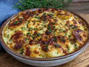 creamy scalloped potatoes recipe - featured image