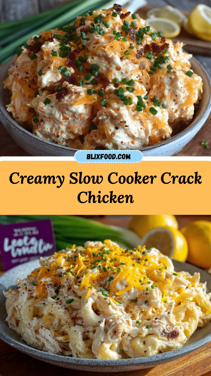creamy slow cooker crack chicken recipe
