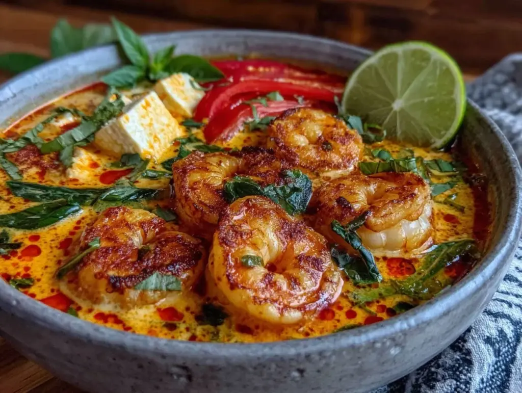 creamy Thai coconut curry soup - featured image