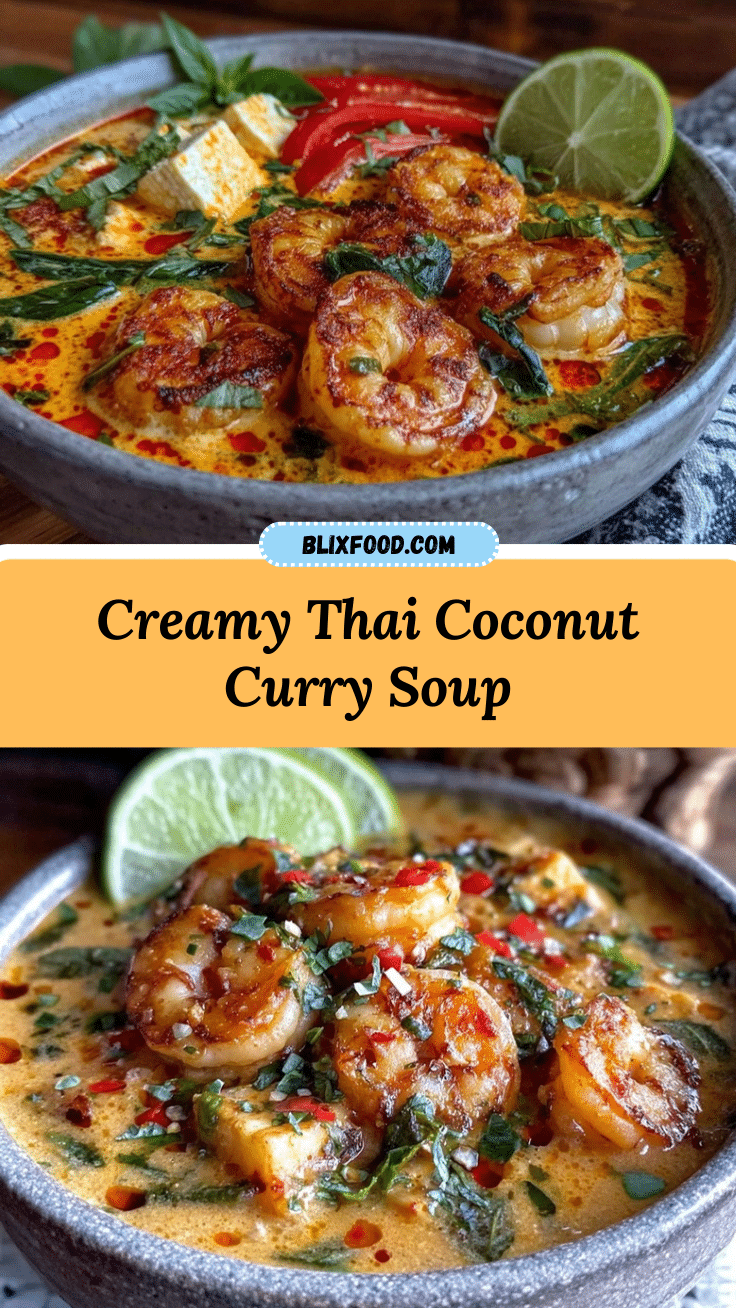 creamy Thai coconut curry soup recipe