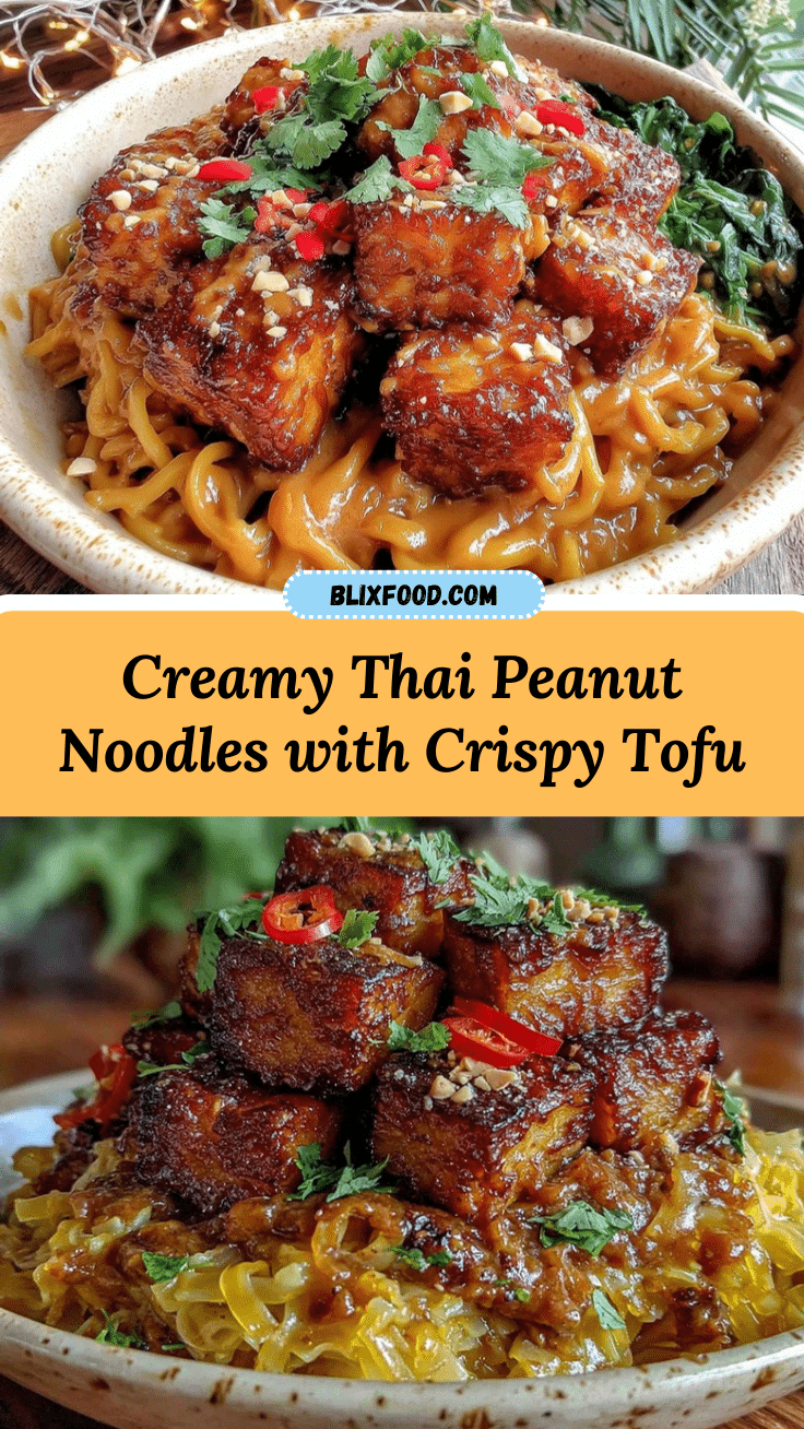 creamy thai peanut noodle bowl recipe