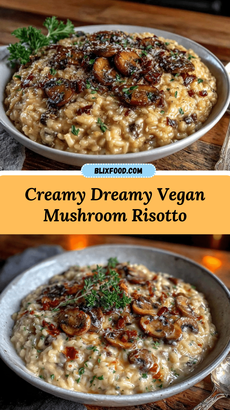 creamy vegan mushroom risotto recipe