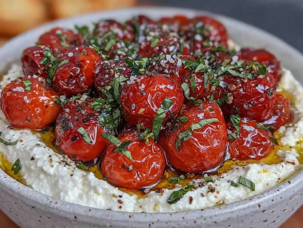 creamy whipped feta dip preparation steps