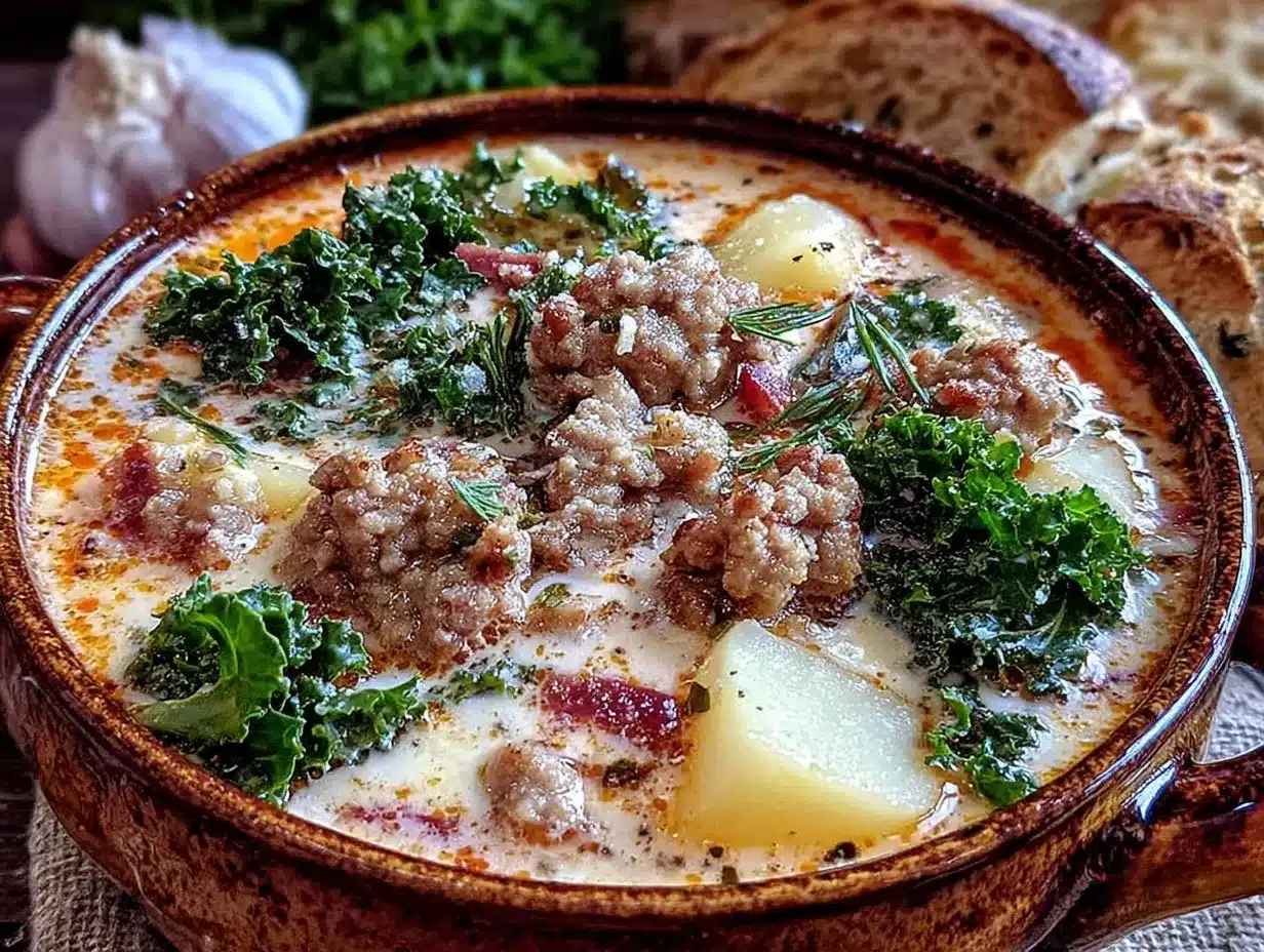 Creamy Zuppa Toscana preparation steps