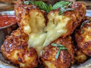 crispy air fryer mozzarella sticks - featured image