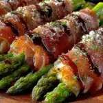 crispy asparagus prosciutto bundles - featured image