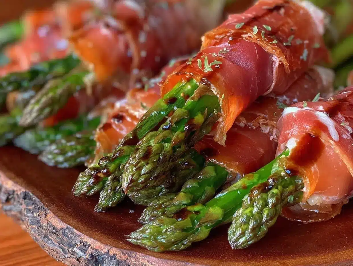 crispy asparagus prosciutto bundles preparation steps