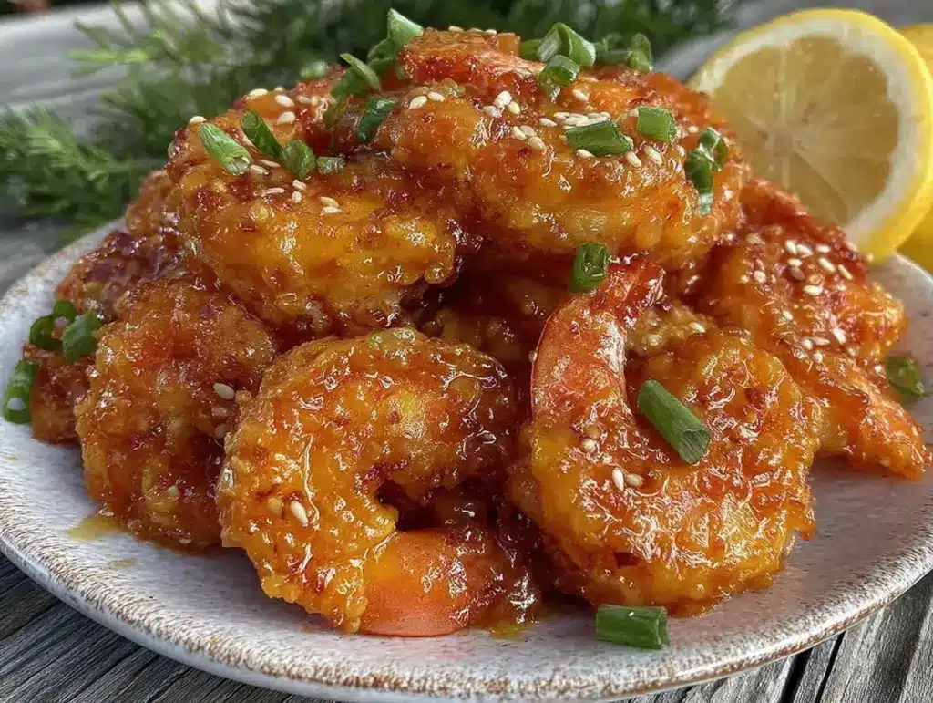 crispy bang bang shrimp appetizer - featured image