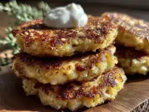 crispy colcannon potato cakes - featured image