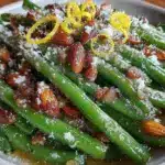 crispy green bean almondine - featured image