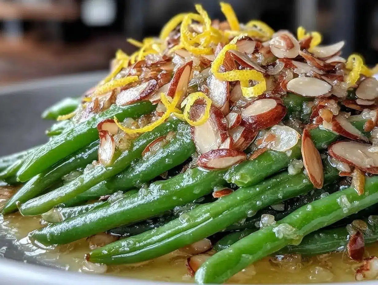 crispy green bean almondine preparation steps