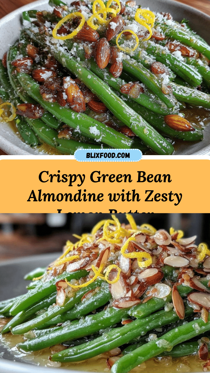 crispy green bean almondine recipe