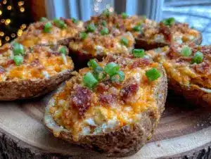 crispy loaded potato skins - featured image