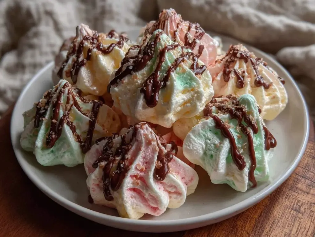 crispy pastel meringue cookies - featured image