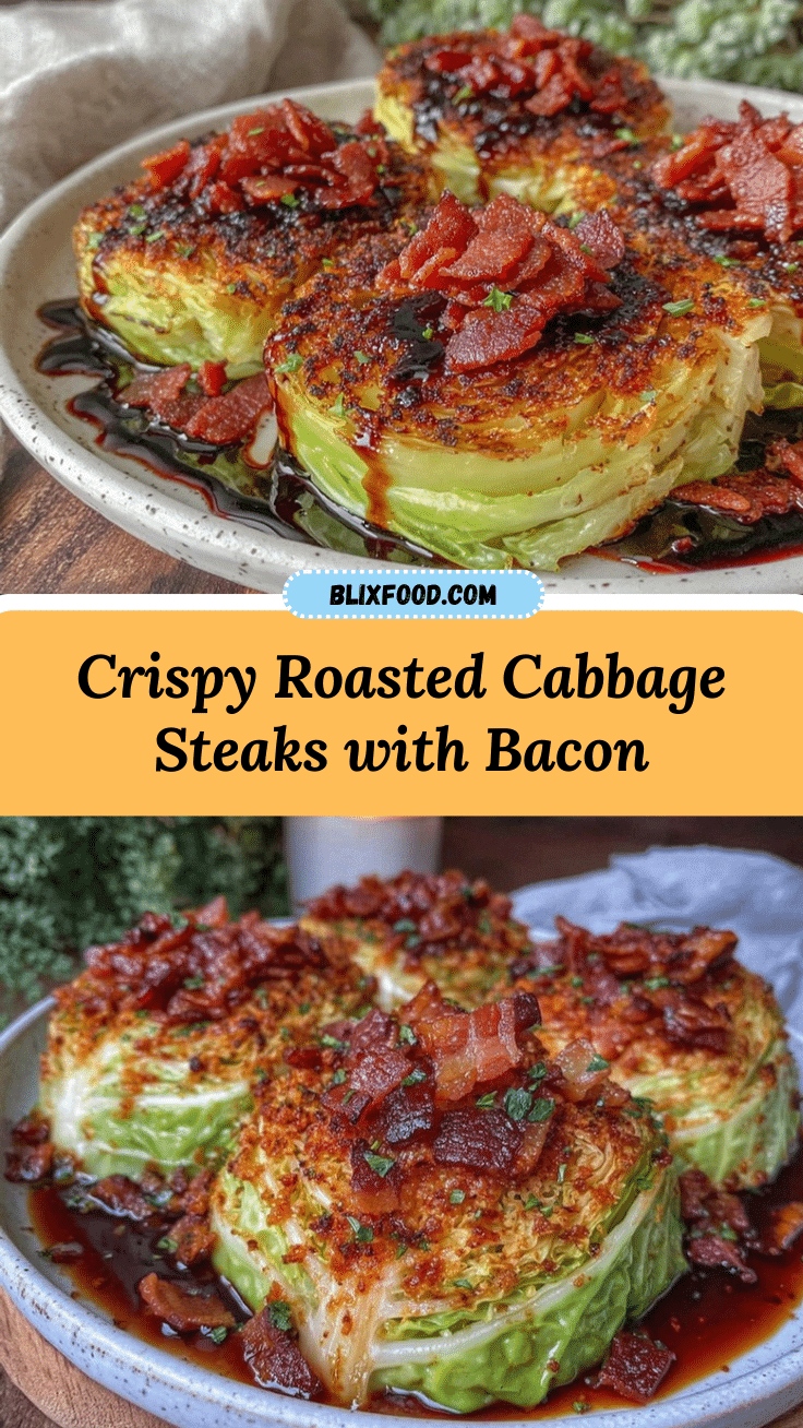 crispy roasted cabbage steaks recipe