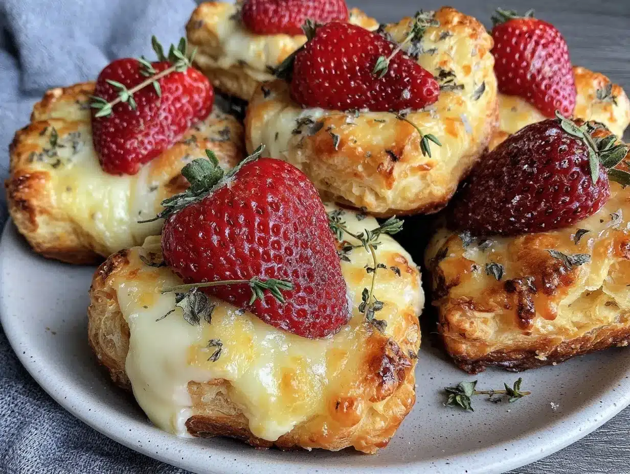easy strawberry brie bites preparation steps