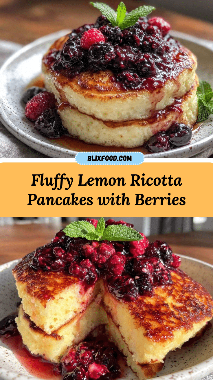 fluffy lemon ricotta pancakes recipe