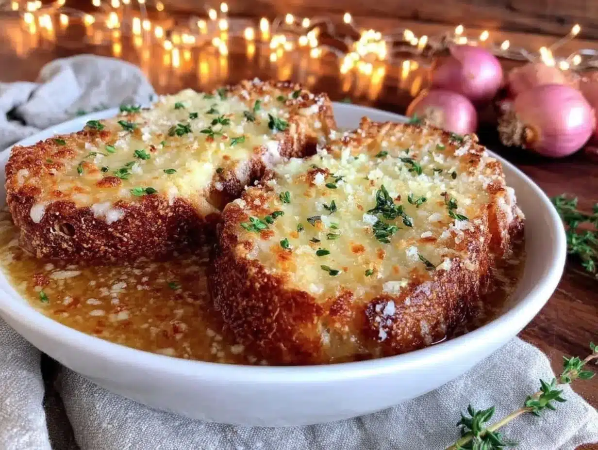 French onion soup preparation steps