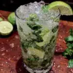 fresh green apple mojito mocktail - featured image