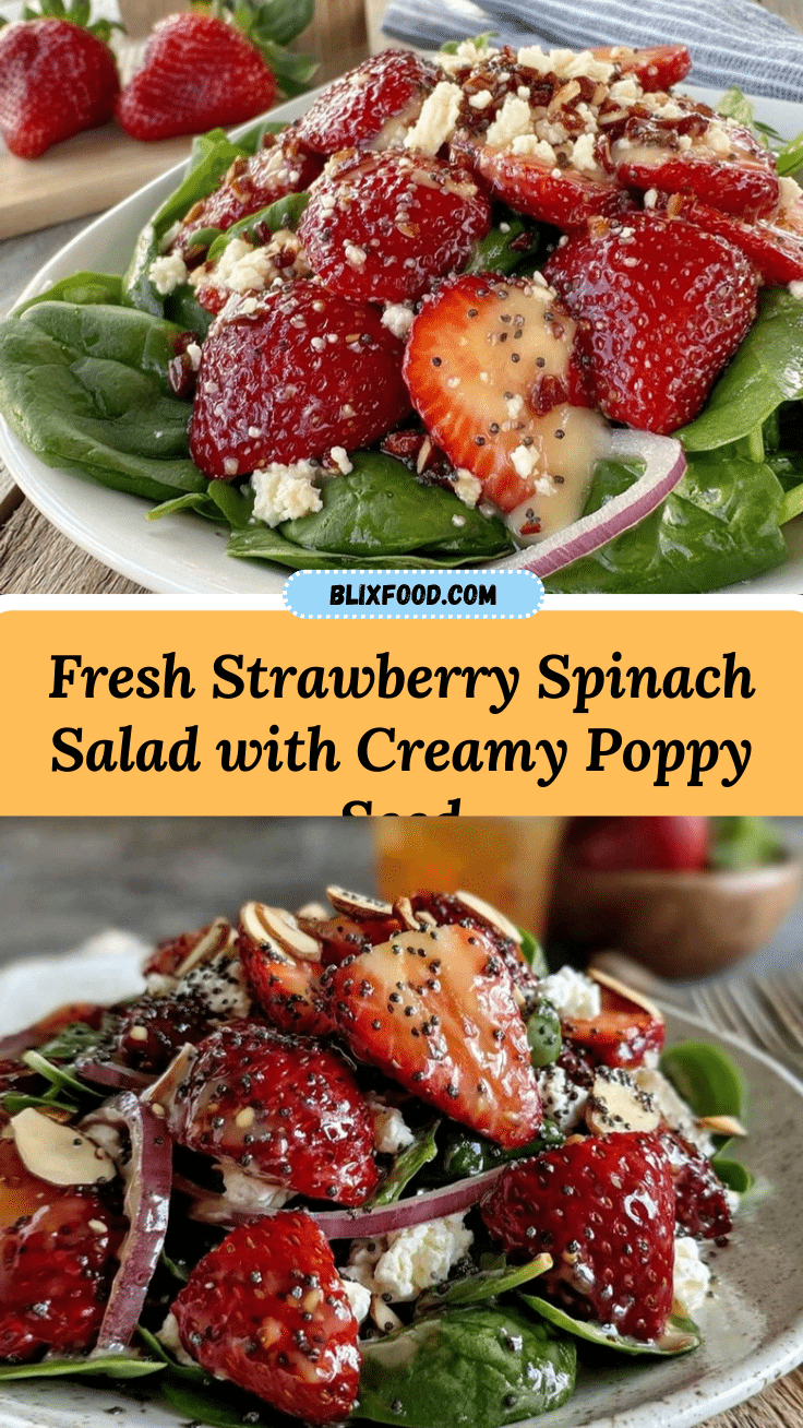 fresh strawberry spinach salad recipe