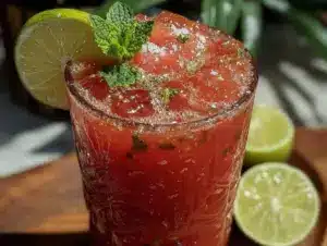 fresh watermelon mint limeade - featured image