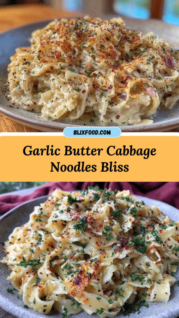 garlic butter cabbage noodles recipe