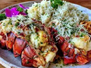 garlic butter lobster tail - featured image