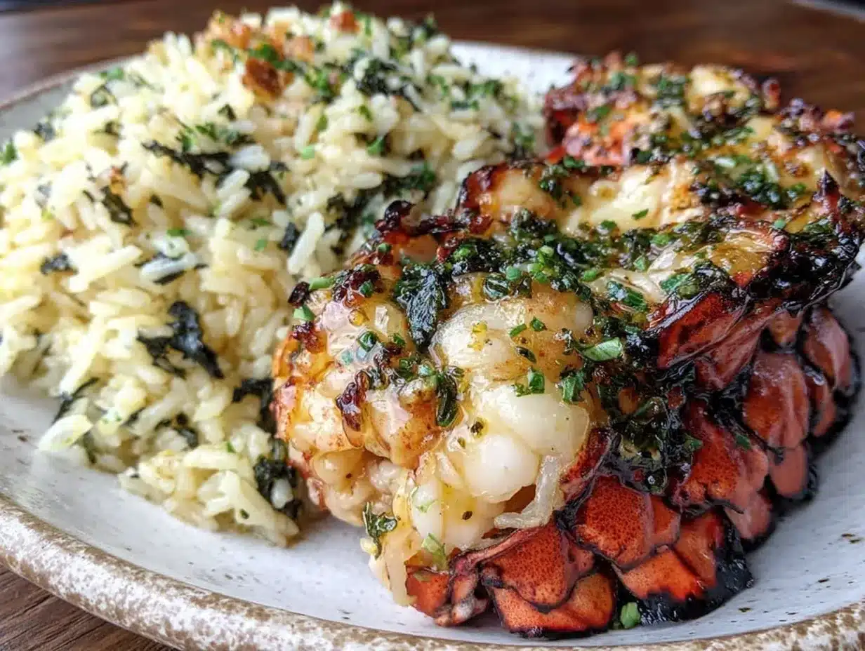 garlic butter lobster tail preparation steps