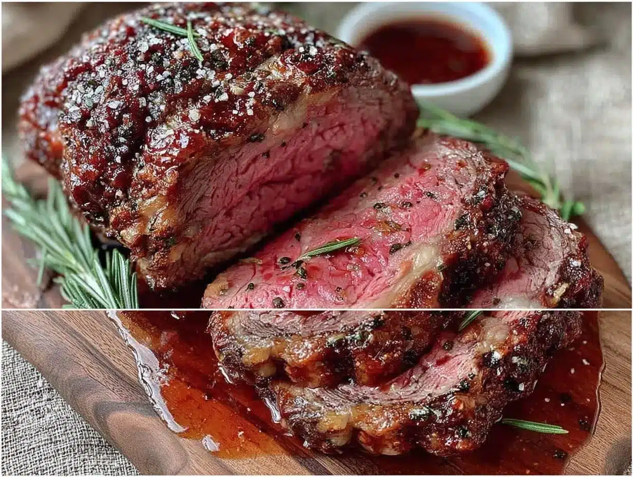 garlic rosemary prime rib preparation steps
