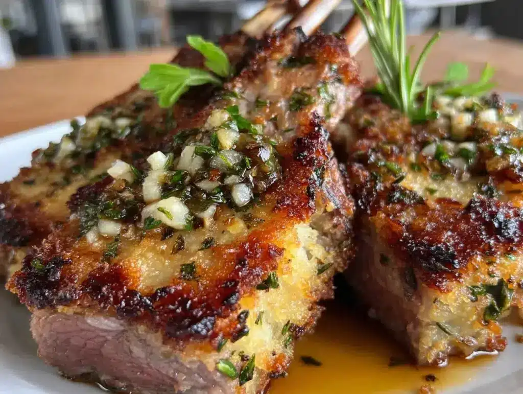 herb-crusted rack of lamb - featured image
