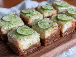 key lime pie cheesecake bars - featured image