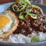 Korean ground beef rice bowls - featured image
