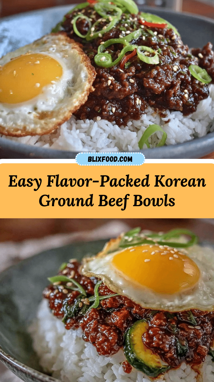 Korean ground beef rice bowls recipe