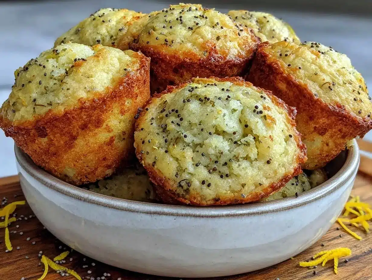 lemon poppy seed muffins preparation steps
