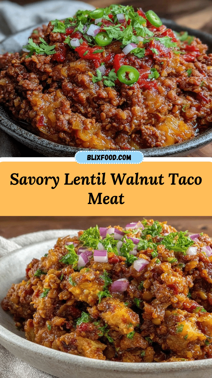 lentil walnut taco meat recipe