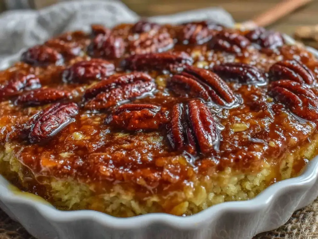 maple bourbon baked oatmeal - featured image