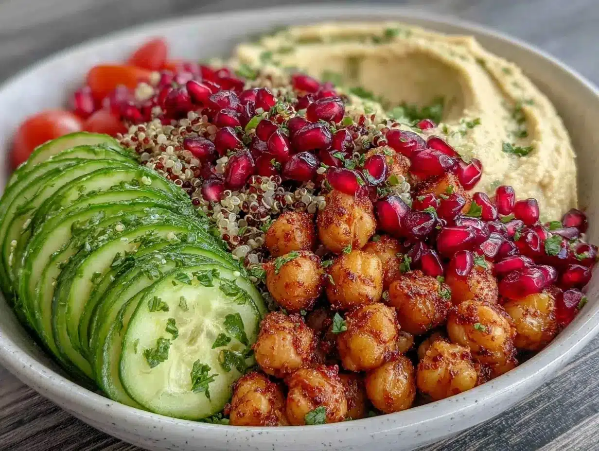 Mediterranean Chickpea Buddha Bowl preparation steps