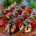 mini caprese skewers - featured image