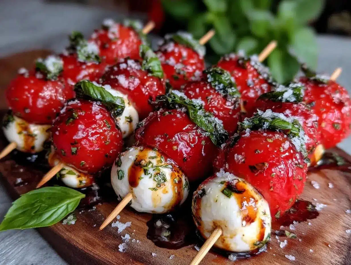 mini caprese skewers preparation steps