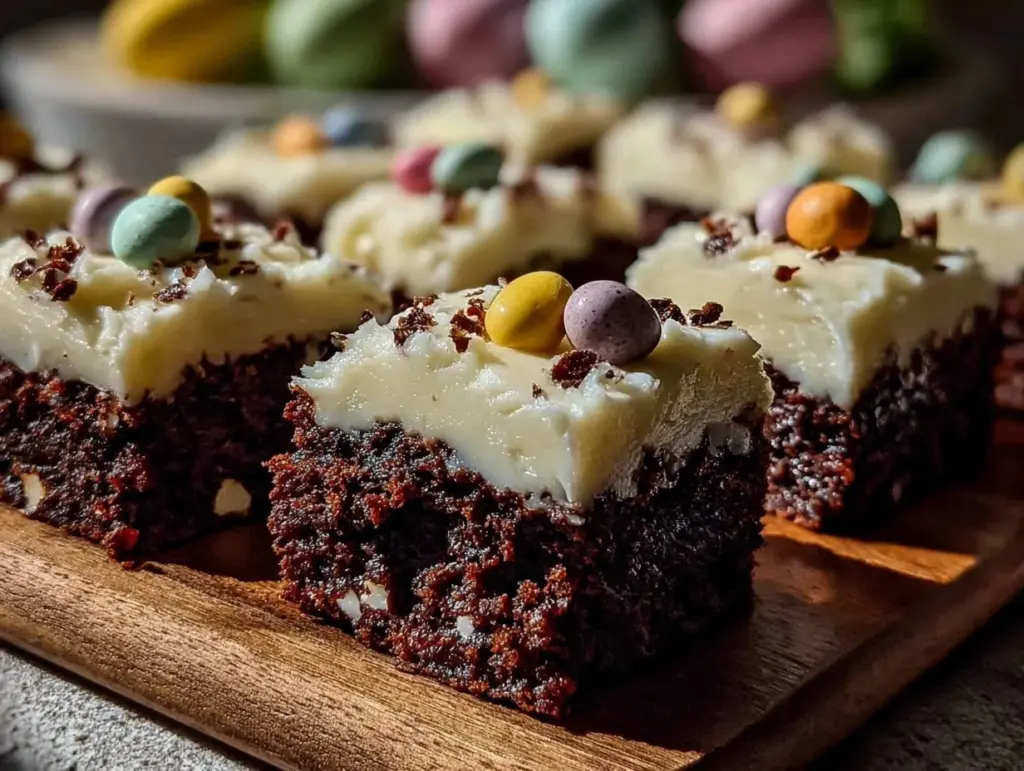 mini egg brownies - featured image