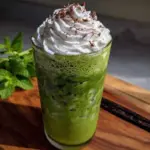 mint matcha latte - featured image