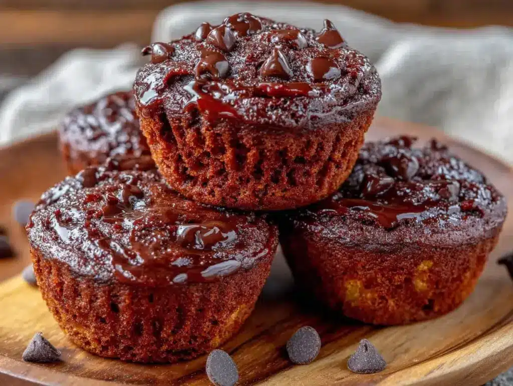 mocha chocolate chip muffins - featured image