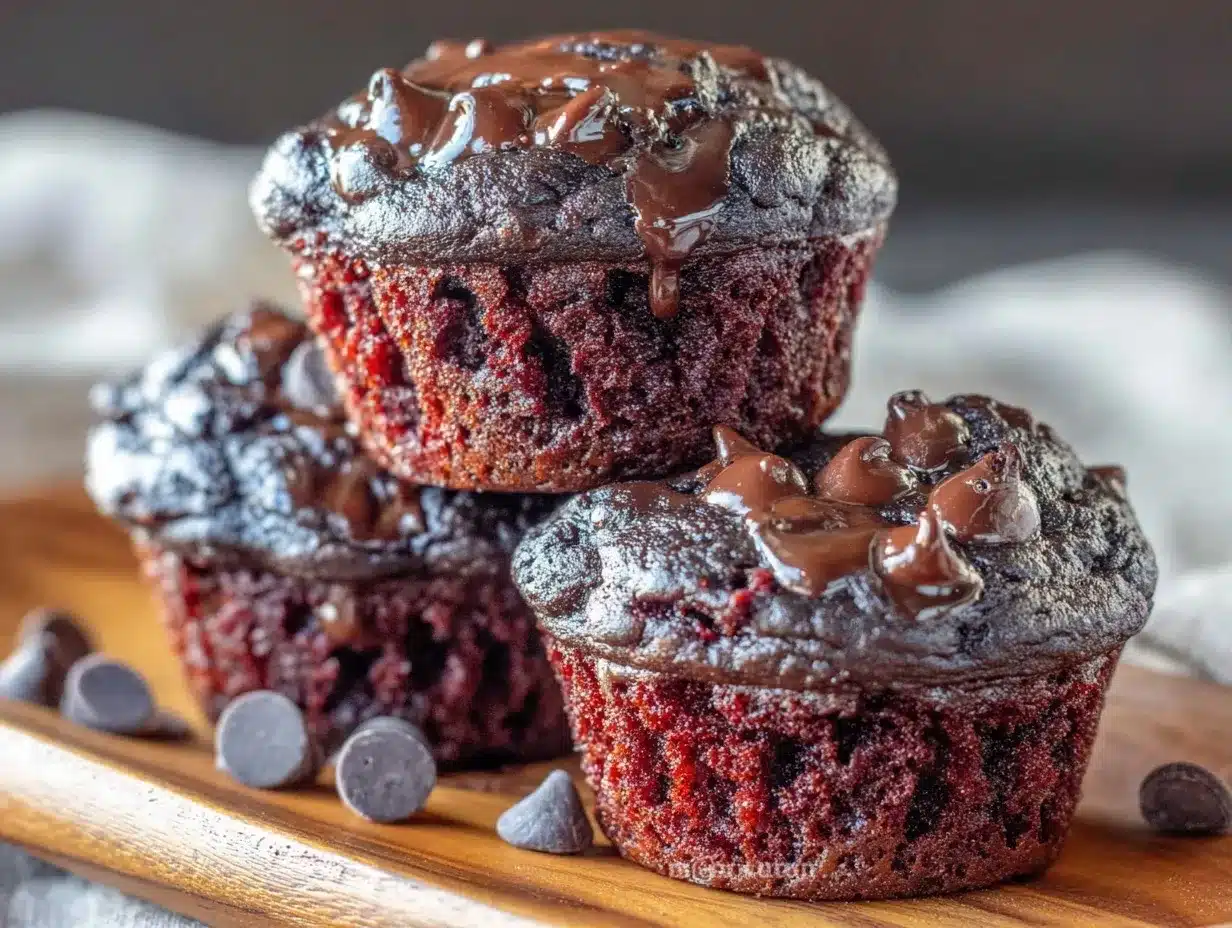 mocha chocolate chip muffins preparation steps