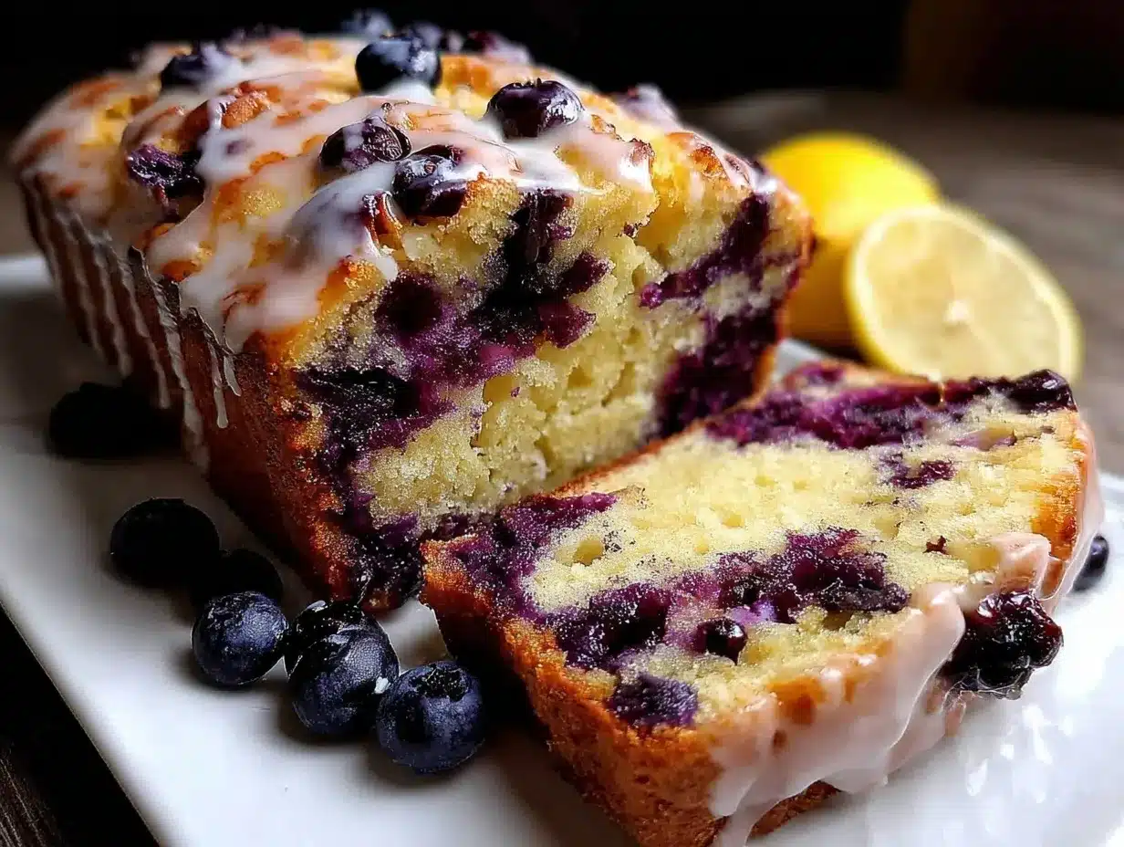 moist blueberry lemon quick bread preparation steps