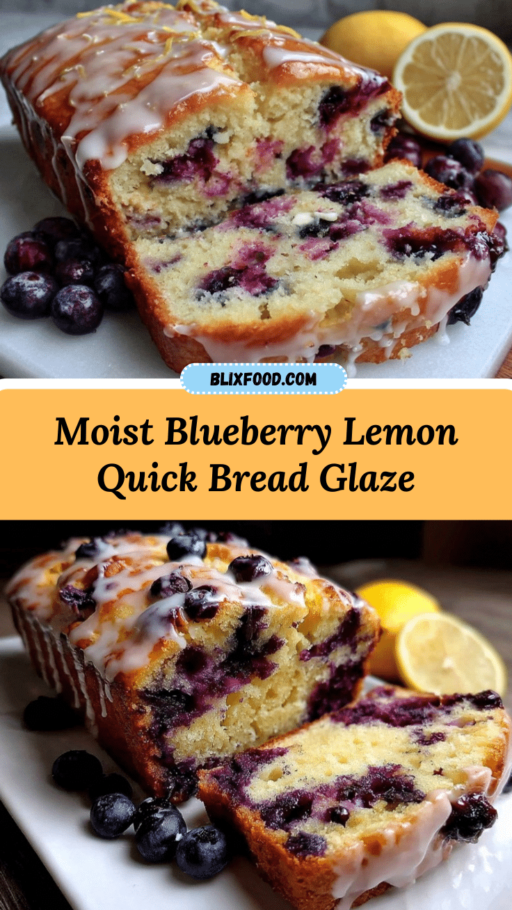 moist blueberry lemon quick bread recipe
