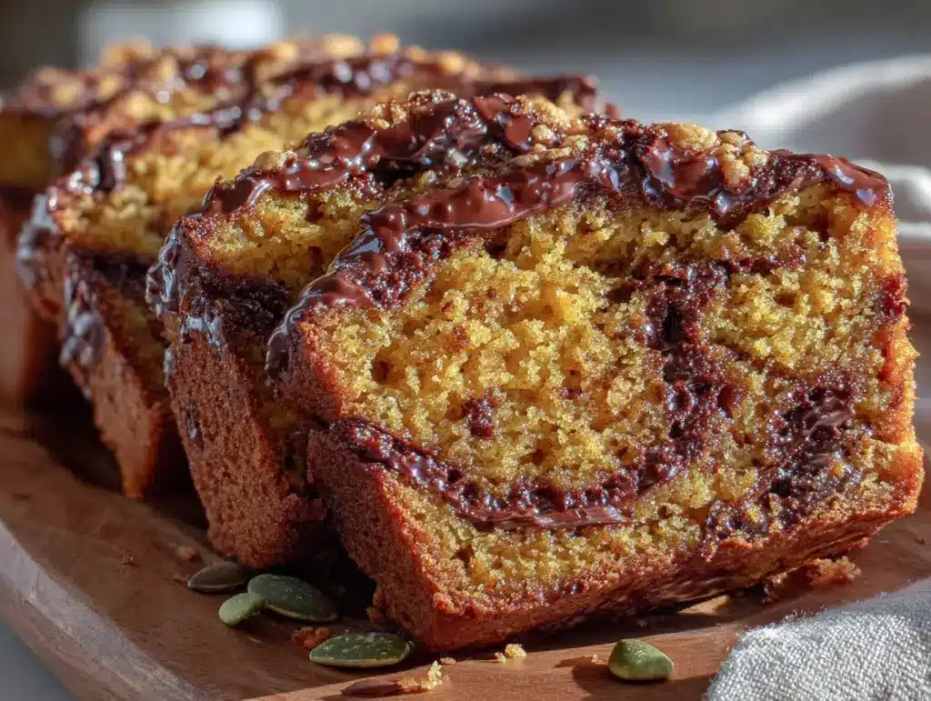 Moist Nutella Swirl Pumpkin Bread - featured image