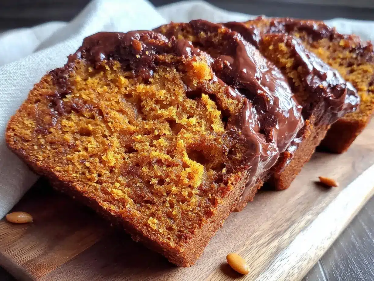 Moist Nutella Swirl Pumpkin Bread preparation steps