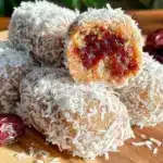 no-bake coconut date rolls - featured image