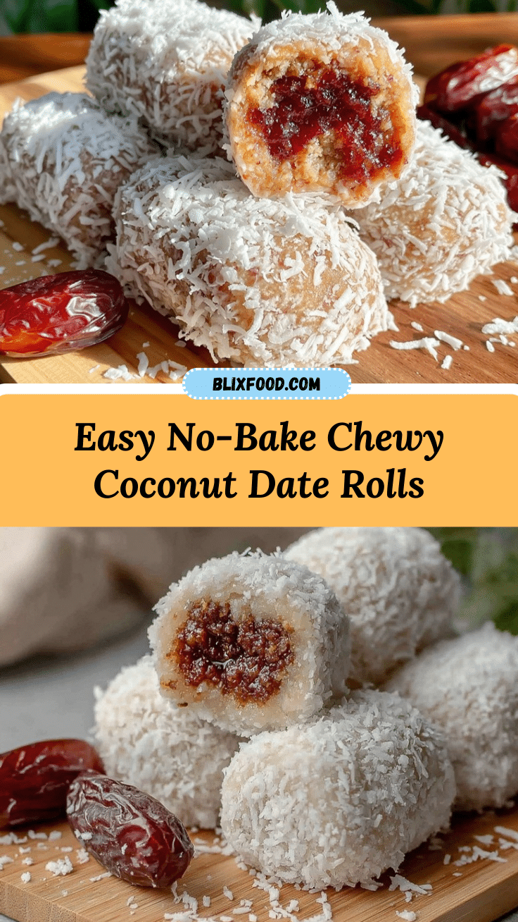 no-bake coconut date rolls recipe